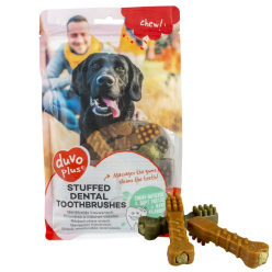 DUVO+ Przysmak dla Psa 400g Stuffed Dental Toothbrushes – Zdrowe Zęby i Smaczna Przekąska