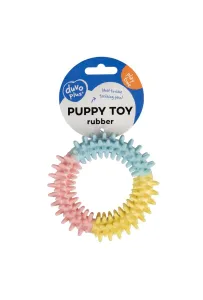 DUVO+ Zabawka TPR Ring Puppy 11cm – Wytrzymała Zabawka dla Szczeniąt