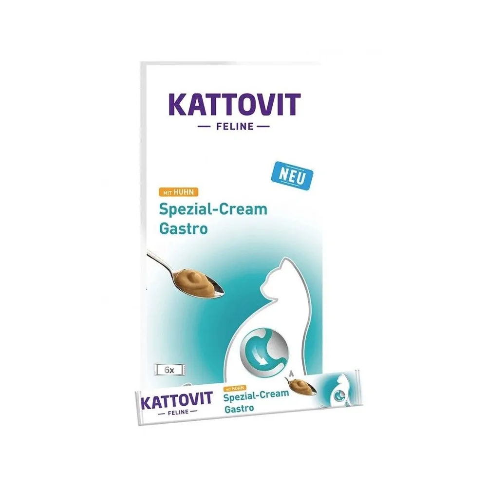 KATTOVIT Krem 90g Gastro Kurczak – Lekkostrawna Przekąska dla Kotów z Wrażliwym Układem Trawiennym