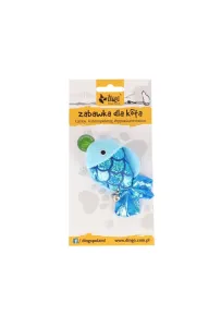 DINGO Zabawka dla Kota Rybka Niebieska – Interaktywna i Przyciągająca Uwagę Zabawka dla Kota