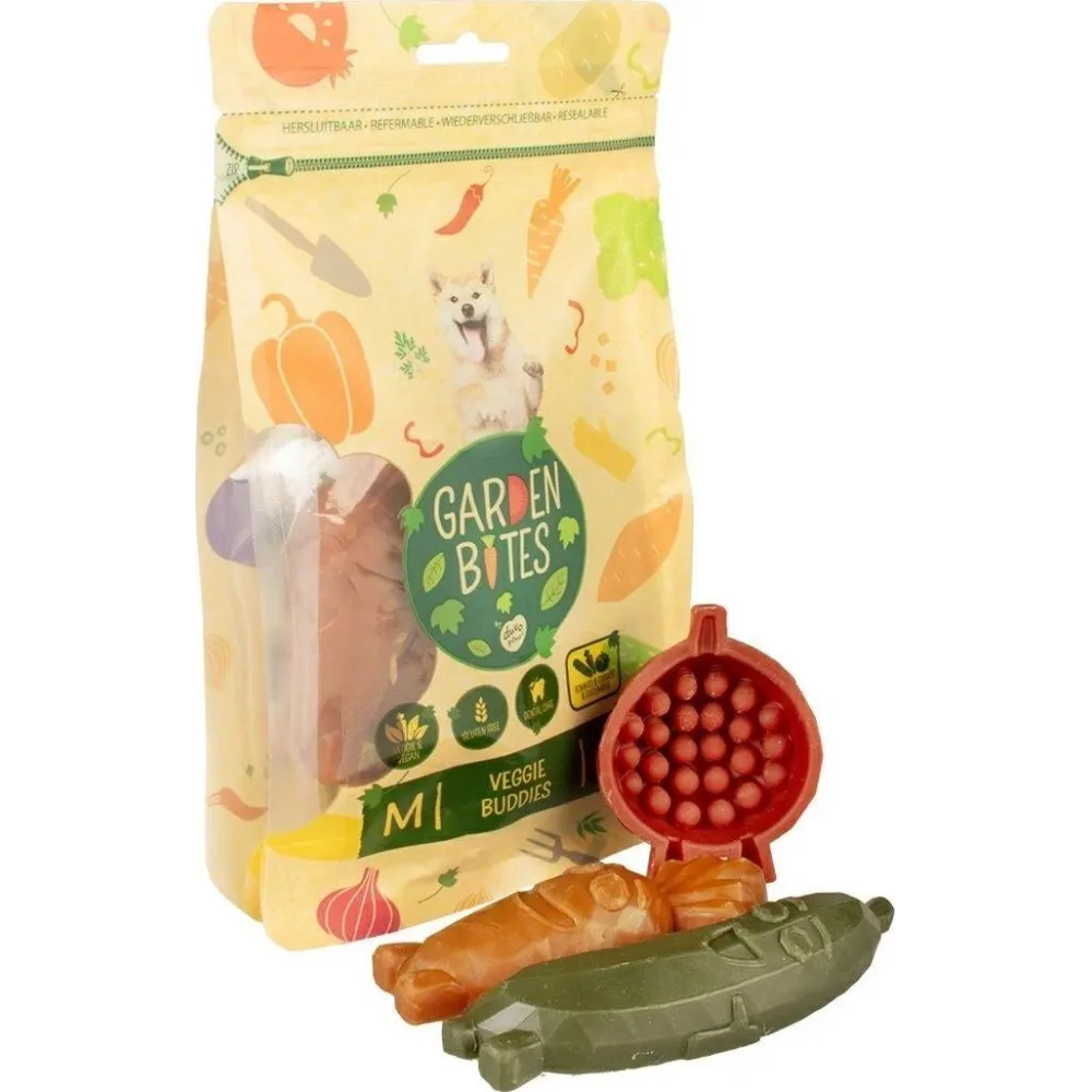 GARDEN BITES Veggie Buddies "M" 8.5cm – Wegańskie i Zdrowe Przekąski dla Psów