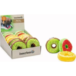 Beeztees Zabawka Pluszowa Owocowy Donut – Miękka i Kolorowa Zabawka dla Psów