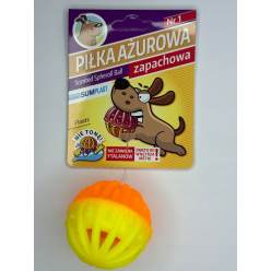 SUM-PLAST Zabawka Piłka Ażurowa 1 – Interaktywna i Wytrzymała Zabawka dla Psów