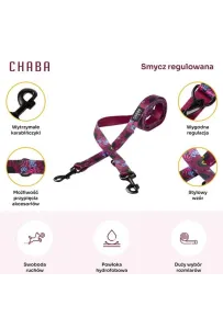 CHABA Smycz regulowana Story III M 20mm/260cm Lakota