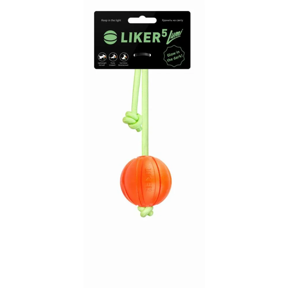 Collar Liker Lumi Piłka Pływająca+Sznur   Fluorescencyjny 5Cm