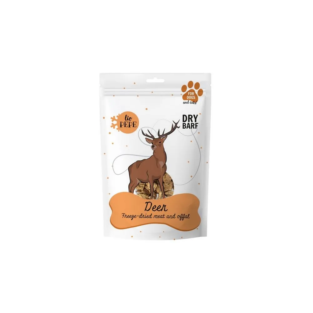 Paka Zwierzaka Lio PEPE Przysmak Deer (mięso jelenia) 60g