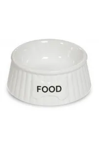 Yarro/Moderna Miska ceramiczna dla psa Food biała [Y2753]