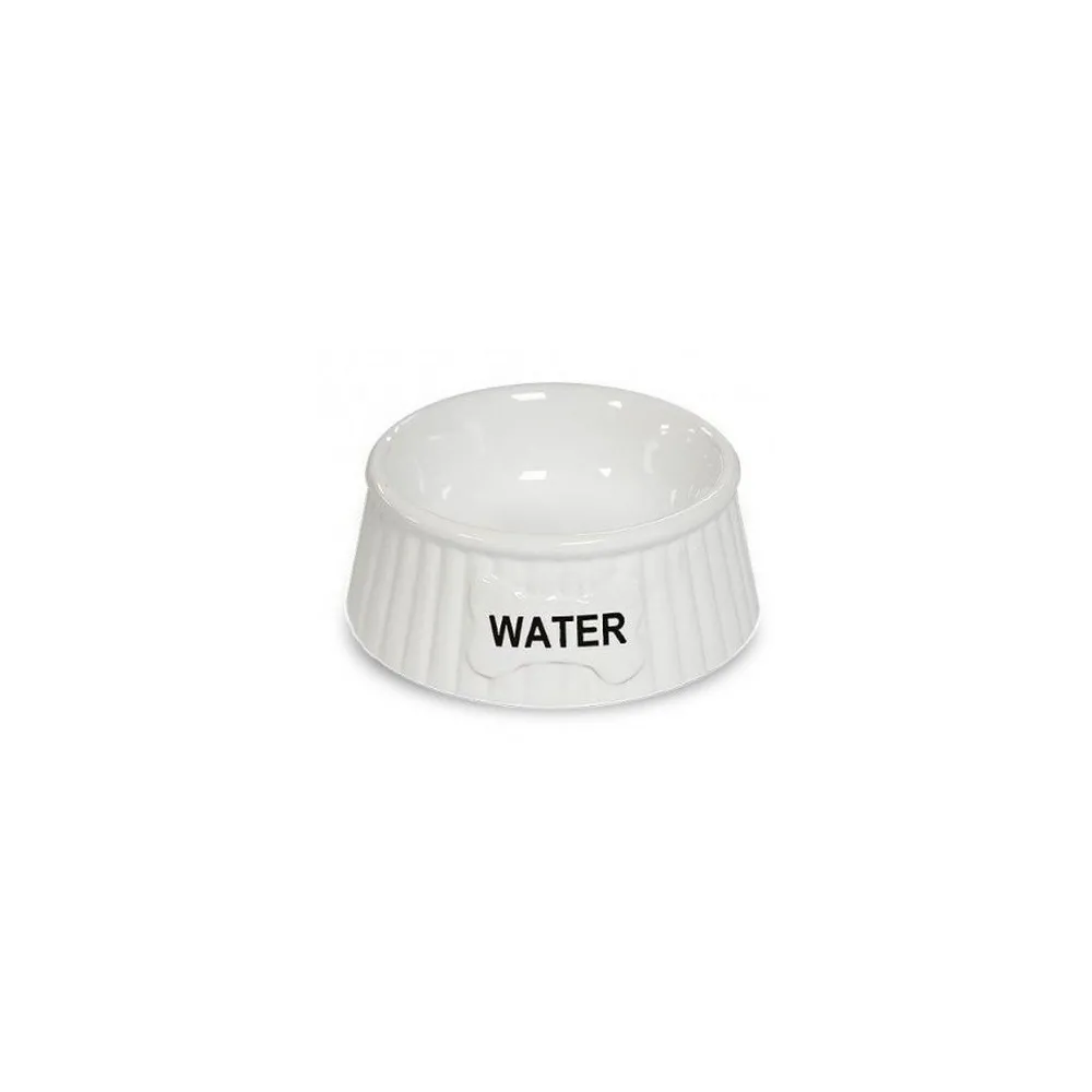 Yarro/Moderna Miska ceramiczna dla psa Water biała [Y2754]