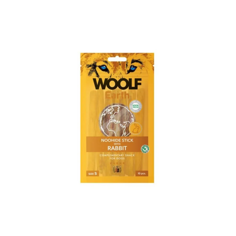 Woolf Earth Noohide S Stick With Rabbit   90G