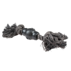 Ekologiczna Lina ECO dla Psa z Gumowym Gryzakiem – 26 cm