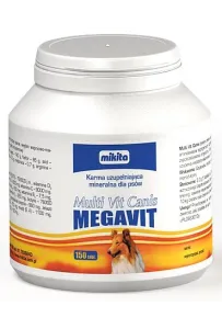 Mikita Megavit Multi-Vit Canis - witaminy, minerały i aminokwasy dla psów 150 tabl.