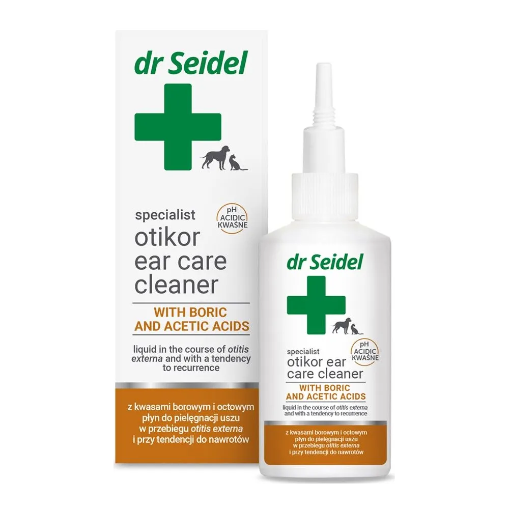 Dr Seidel Otikor Płyn Do Uszu Z Kw.       Borowym I Octowym 75Ml  /12