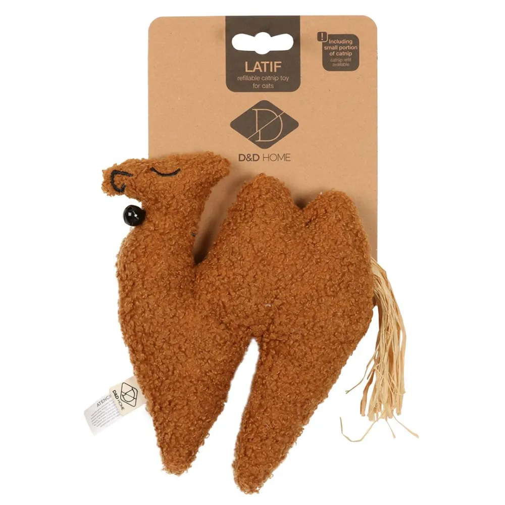 D&D Wielbłąd – Pluszowa Zabawka dla Kota z Kocimiętką 22x3x16,5 cm