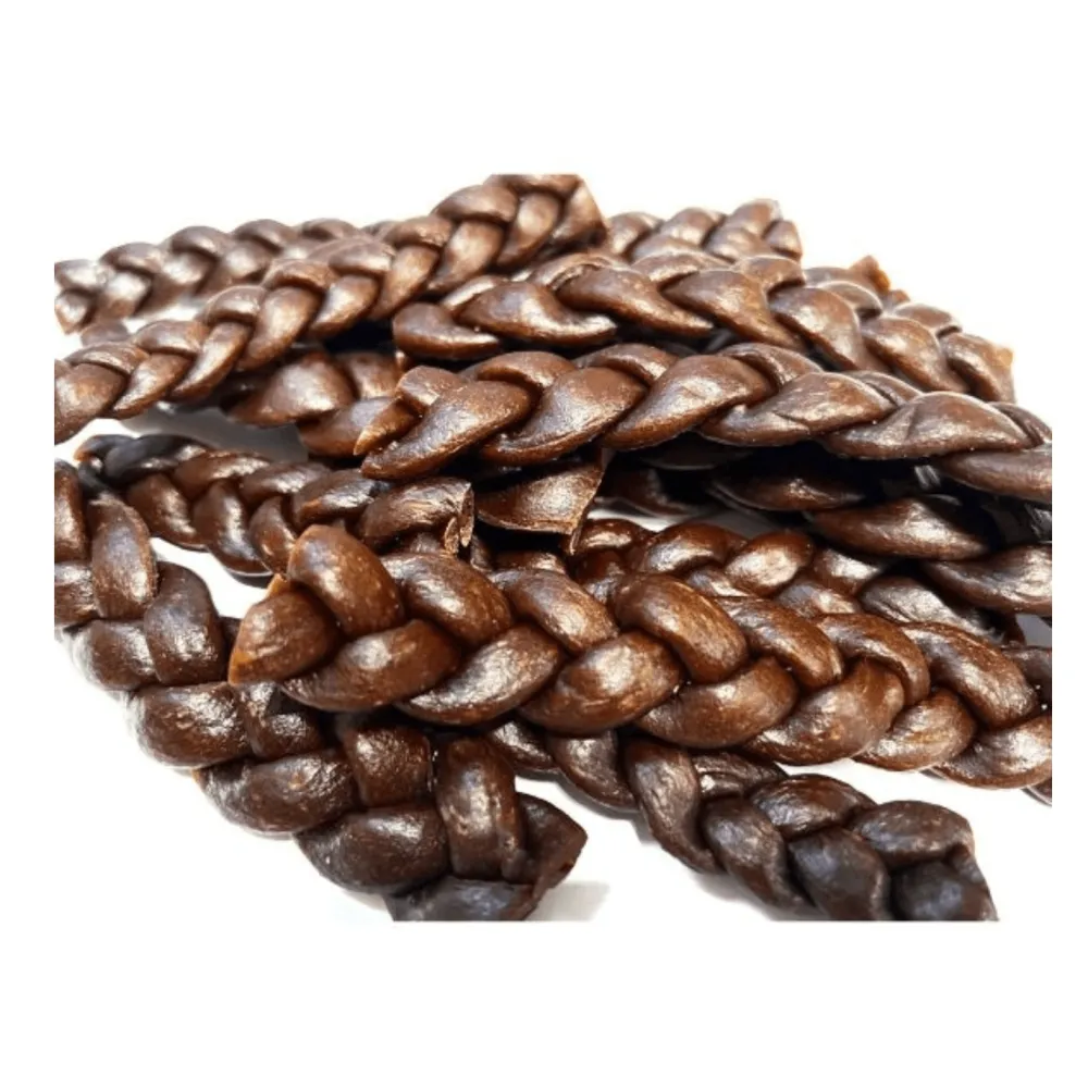 Miękki warkocz z wołowiny i kurczaka – zdrowy przysmak dla psa