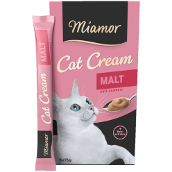 MIAMOR Cat – Pasta ze słodem na kulki włosowe dla kota (6x15g)
