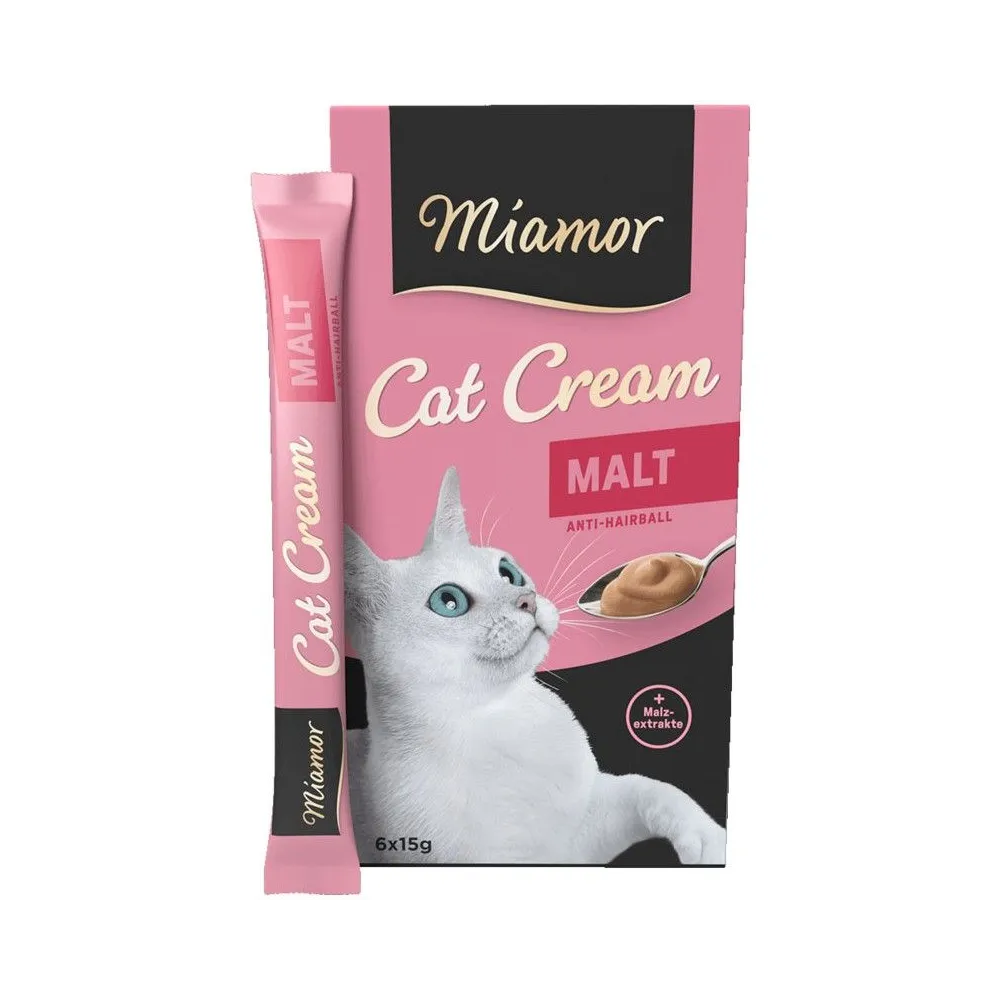 MIAMOR Cat – Pasta ze słodem na kulki włosowe dla kota (6x15g)