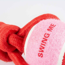 Coockoo SWING ME – Piłka tenisowa na sznurku dla psa do aportowania