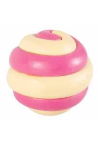 Coockoo Berry Swirl – Gumowa Zabawka dla Psa 7,5 cm (Różowo-Beżowa)