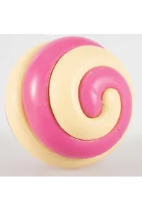 Coockoo Berry Swirl – Gumowa Zabawka dla Psa 7,5 cm (Różowo-Beżowa)