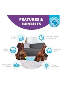 Paw N' Play – Interaktywna Układanka dla Psa (Poziom 2, Niebieska, 39 cm)