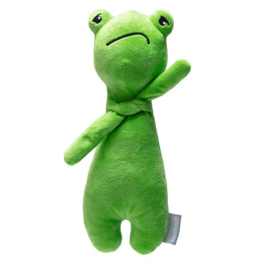 Beeztees Pluszowa Zabawka dla Psa Grumpy Froggy – Zielona, 30 cm