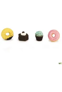 Beeztees Zabawka Lateksowa Ciastko – Donut, Brownie, Cupcake, 7 cm