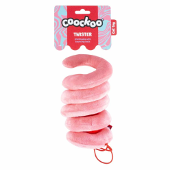 Coockoo Twister Różowy 36 cm – Spiralna Zabawka dla Kota z Dzwoneczkiem