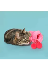 Coockoo Twister Różowy 36 cm – Spiralna Zabawka dla Kota z Dzwoneczkiem