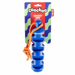 Coockoo Zabawka Gumowa Groovy Grip Niebieska dla Psa 40x5,7x7,5 cm