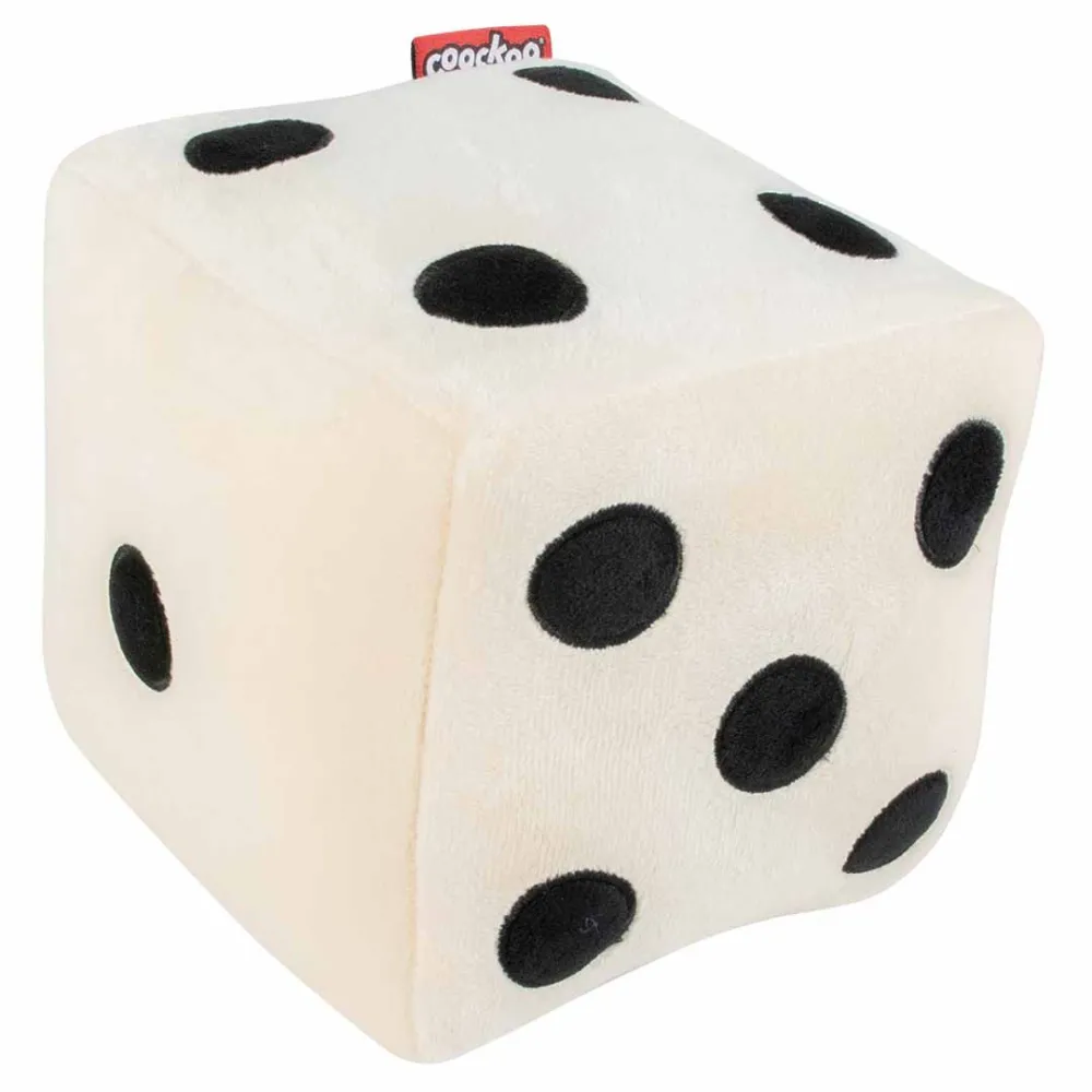 Coockoo Zabawka Pluszowa Kostka Roll The Dice – Interaktywna Zabawka dla Psa