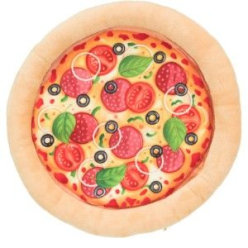 Szeleszcząca Pizza dla Psa TRIXIE – Pluszowa Zabawka z Piszczałką 26 cm