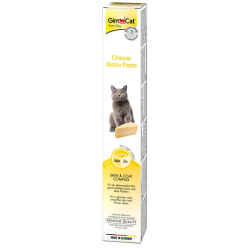 GIMCAT Pasta Biotyna Serowa 100g – Zdrowa Skóra i Lśniąca Sierść dla Kota