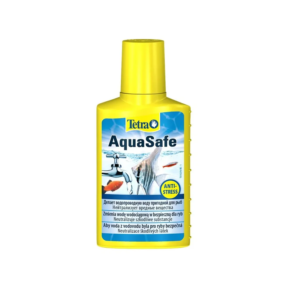 Tetra AquaSafe Uzdatniacz Wody 100 ml do Akwariów Słodkowodnych i Morskich