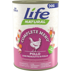 Life Dog Pusz.400G Chicken + Ham /24