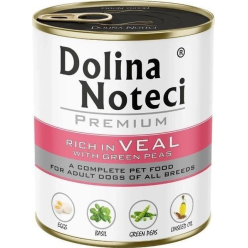 Dolina Noteci Cielęcina z Groszkiem 800g – Pełnowartościowa Mokra Karma