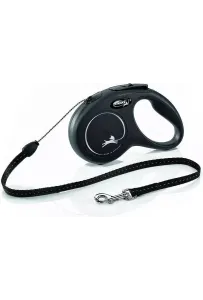 FLEXI New Classic Linka S 5M Czarna – Smycz Automatyczna do 12kg