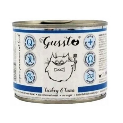 Gussto Fresh Turkey & Tuna 200g – Mokra Karma Premium dla Kota z Indykiem i Tuńczykiem