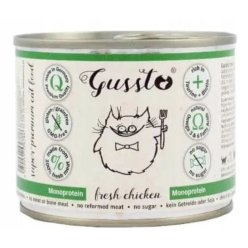 Gussto Fresh Chicken 200g – Pełnoporcjowa Karma z Kurczakiem dla Kota