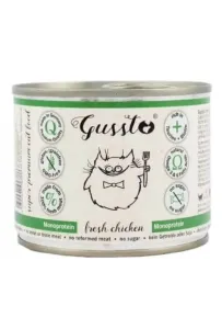 Gussto Fresh Chicken 200g – Pełnoporcjowa Karma z Kurczakiem dla Kota