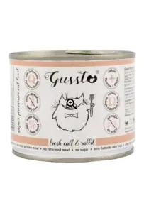Gussto Fresh Calf & Rabbit 200g – Pełnoporcjowa Karma z Cielęciną i Królikiem