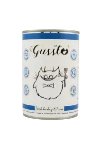 Gussto Fresh Turkey & Tuna 400g – Karma dla kota z indykiem i tuńczykiem