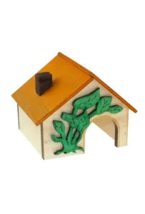 Pino-20 Drewniany Domek dla Chomika Dżungarskiego i Myszki – Naturalne Schronienie