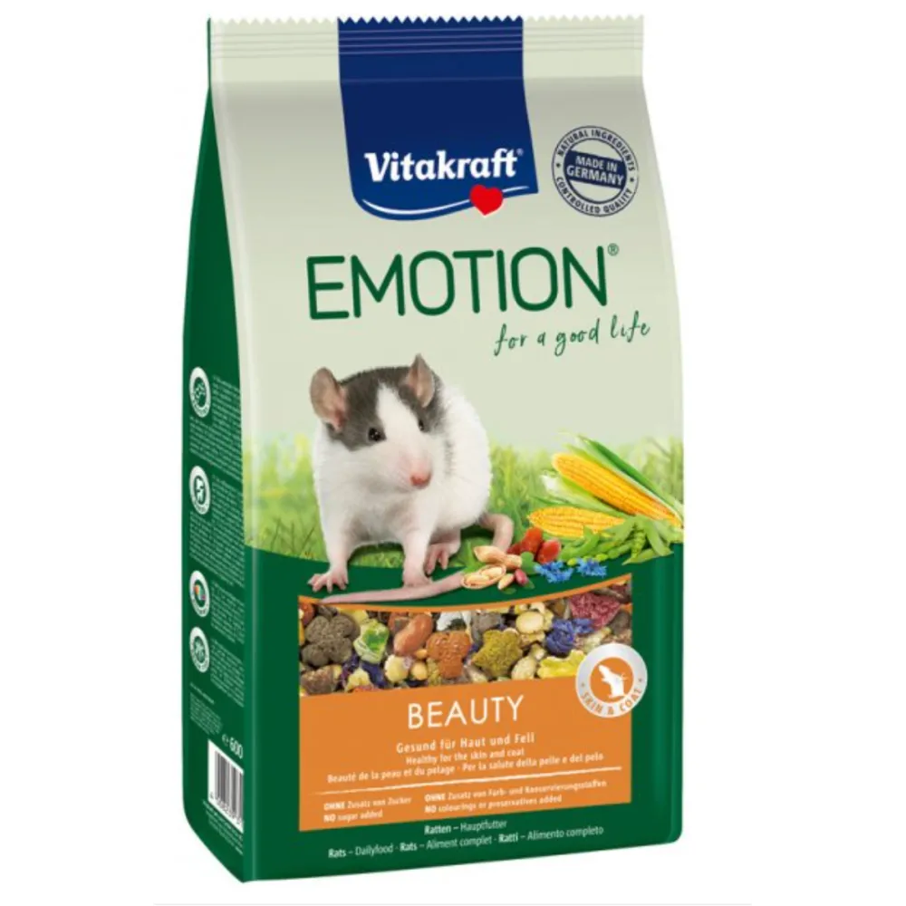Vitakraft Emotion Beauty Selection 600g – Pełnowartościowa Karma dla Szczurów