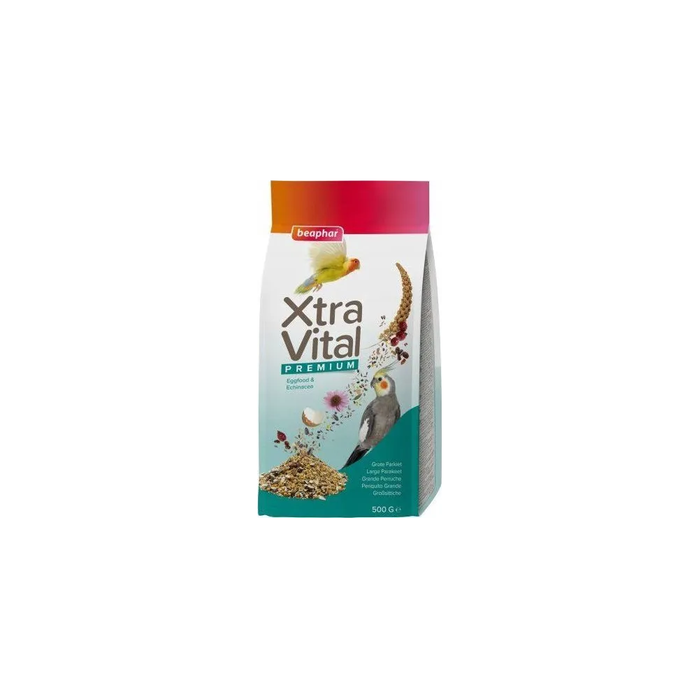 Beaphar Xtra Vital 500g – Pełnowartościowa karma dla dużych papug