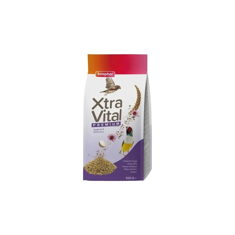 Beaphar Xtra Vital 500g – pełnowartościowa karma dla ptaków egzotycznych