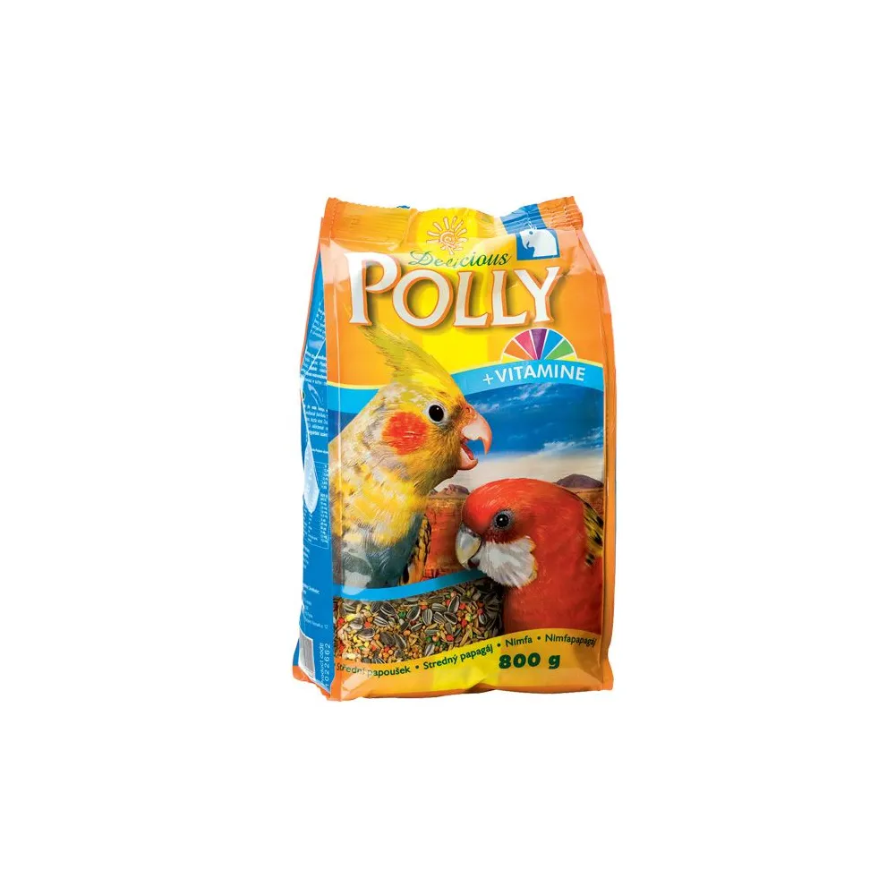 Polly Delicious 800g – Pełnowartościowa karma dla średnich papug