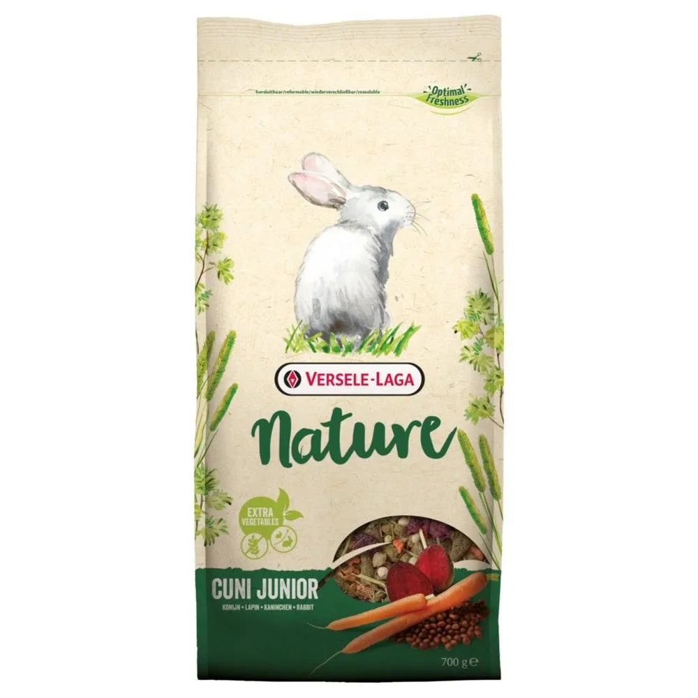 Versele-Laga Cuni Junior Nature 700g – Bezzbożowa karma dla młodych królików
