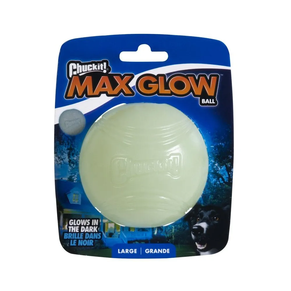 Chuckit! Max Glow Ball Large 7,5 cm – świecąca piłka dla psa