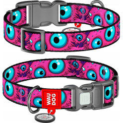 Wau Dog Obroża QR 25mm/33-49cm Monster Eye – Bezpieczeństwo i Styl