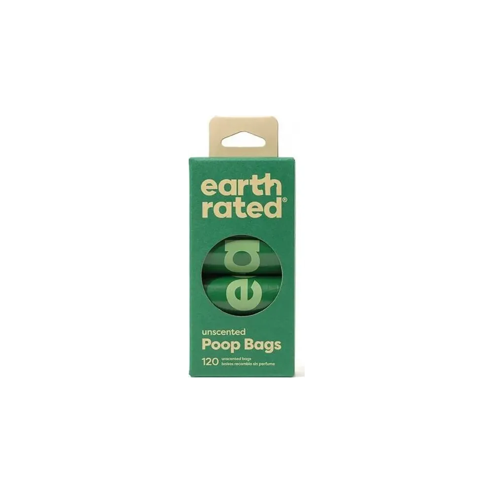 Earth Rated Poop Bags – 8 Rolek (120 Woreczków), Bezzapachowe